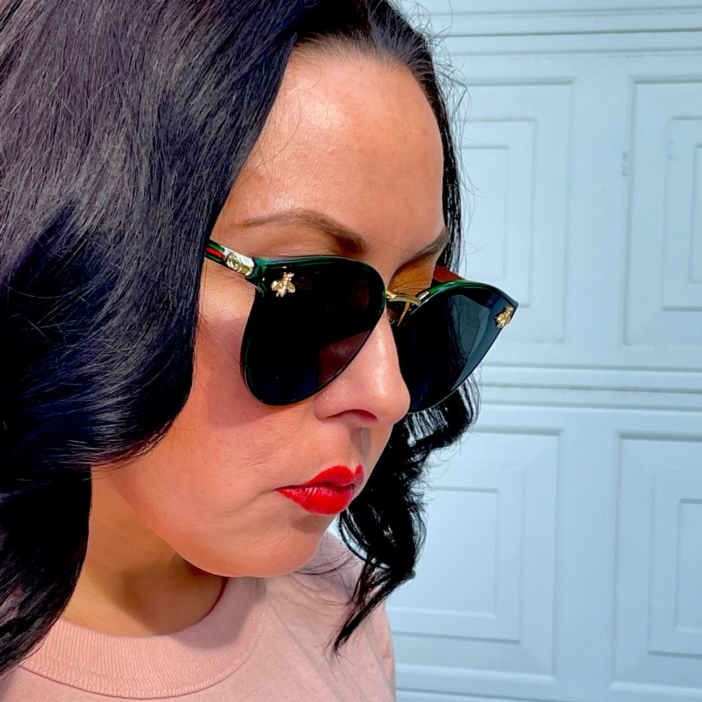 Valerio Green Cateye Sunglasses